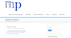 Desktop Screenshot of messe-pirmasens.de