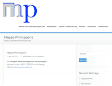 Tablet Screenshot of messe-pirmasens.de